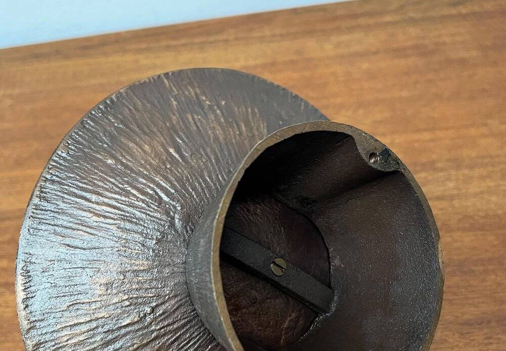 Brutalist Bronze Candle Holder Mid-Century, 1960s