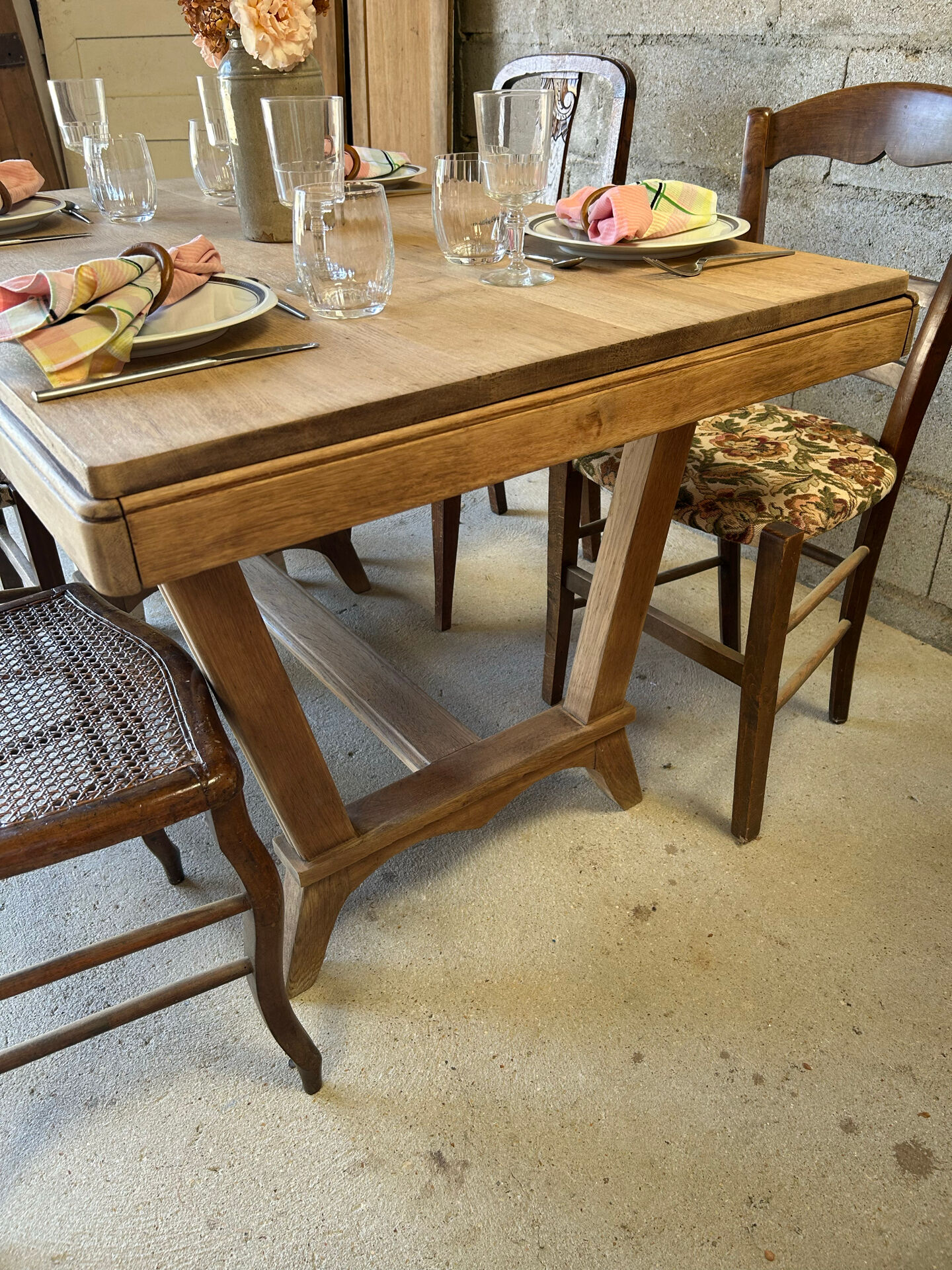 Solid oak table