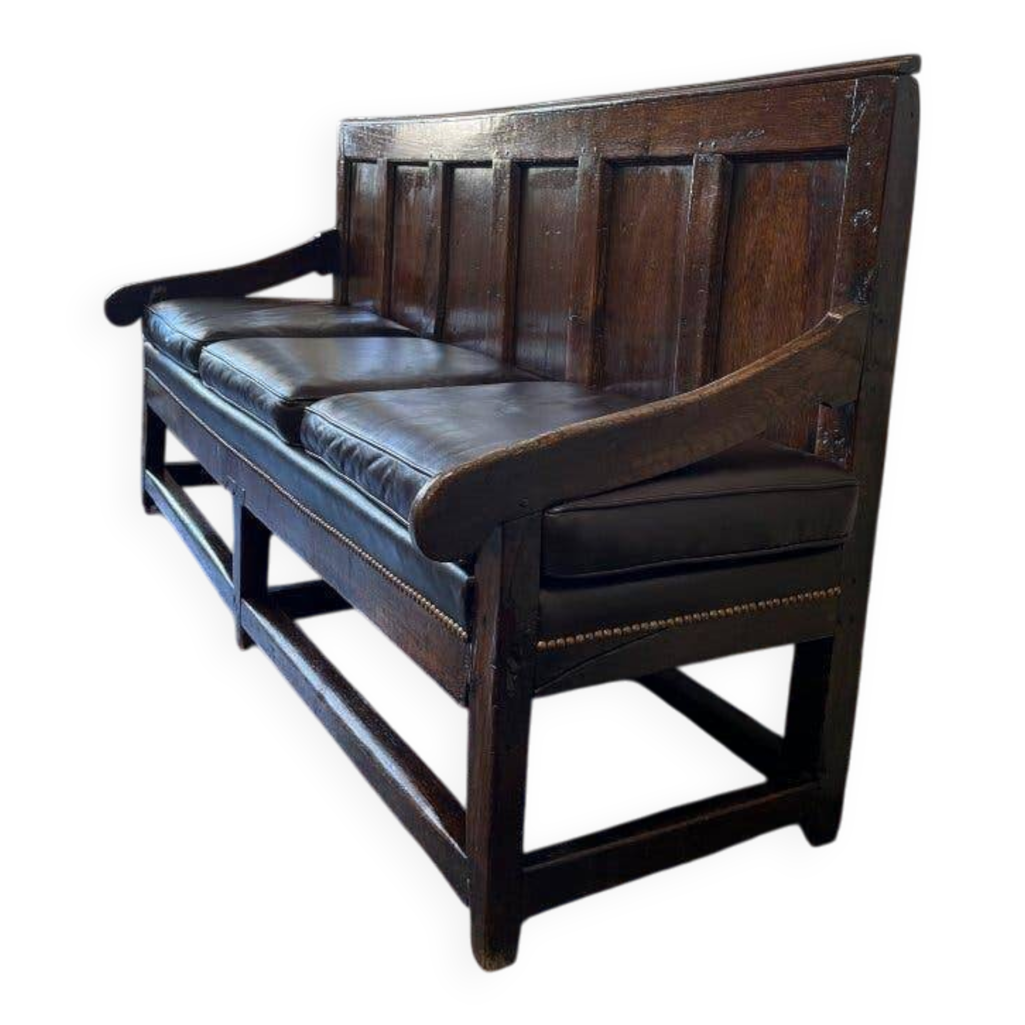 Vintage rustic wooden bench / antique bench