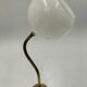 Brass and glass wall light
