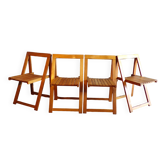 4 chaises pliantes italiennes vintage