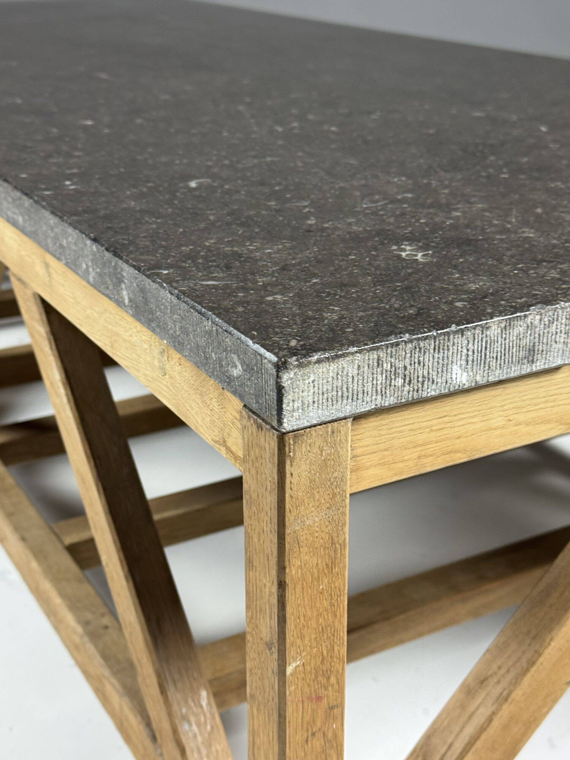 Vintage bluestone coffee table