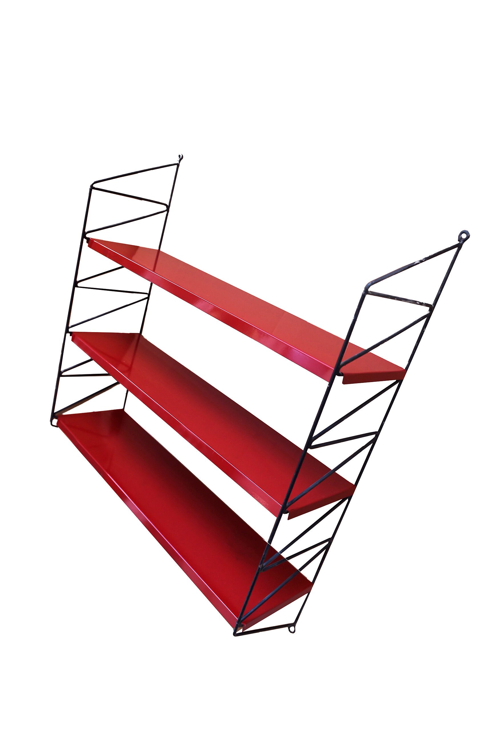 Original string shelf with metal shelfs