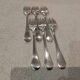 6 silver-plated cake forks by the silversmith Ercuis Medici