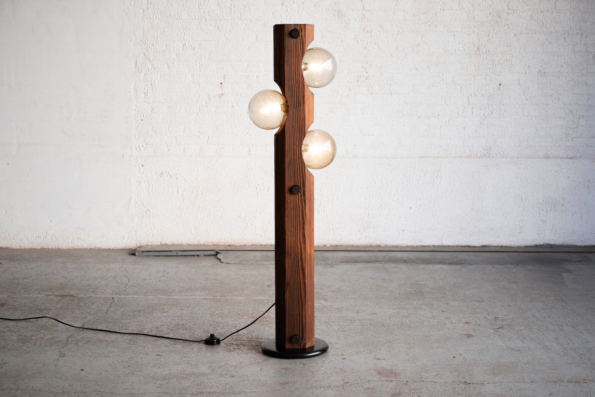 Brutalist floor lamp by Temde Leuchten