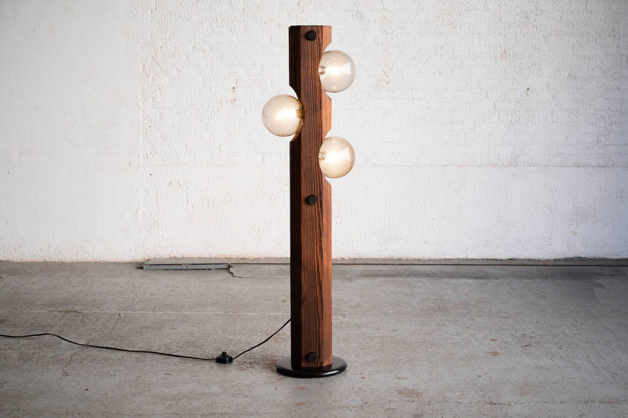 Brutalist floor lamp by Temde Leuchten