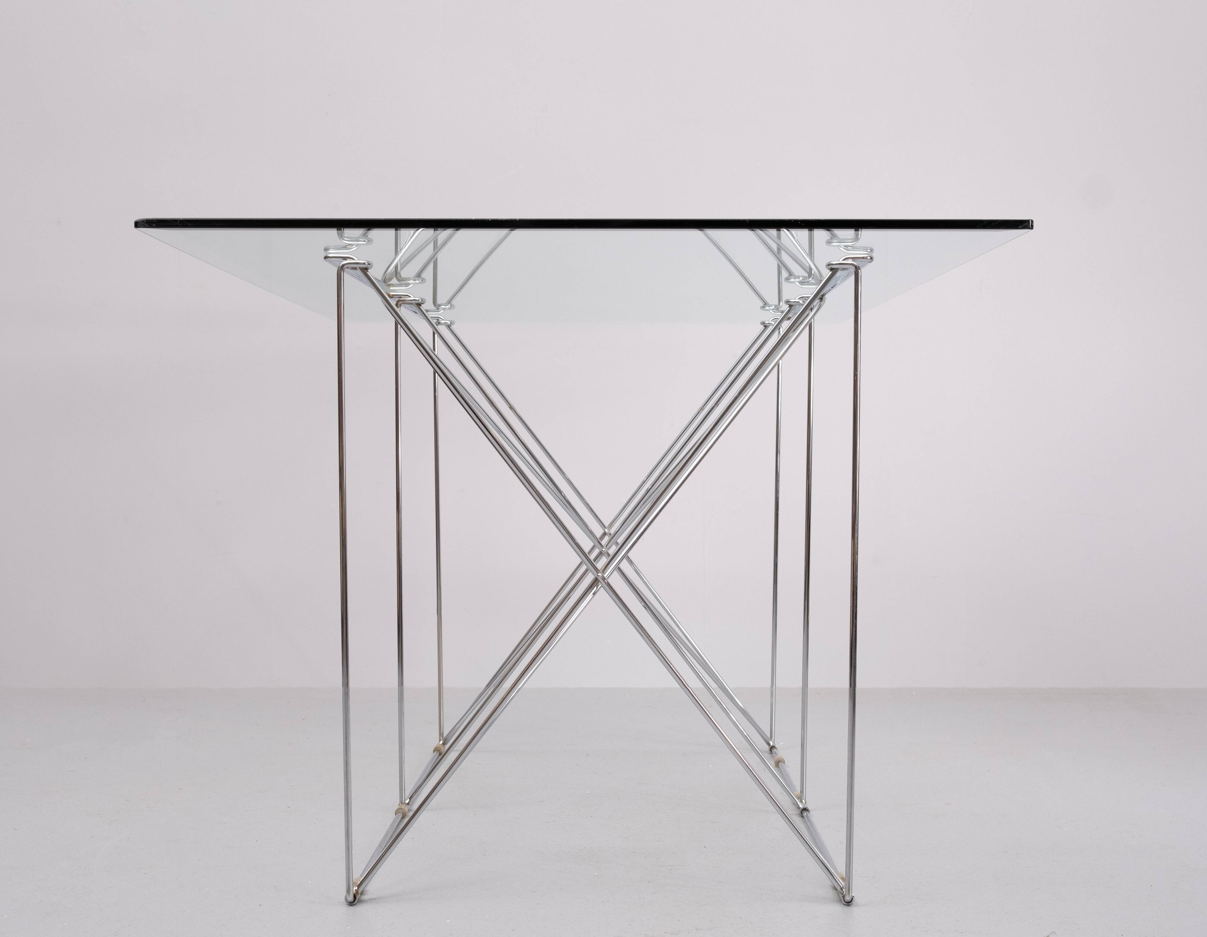 Max Sauze Dining Table With Foldable Base 1970s France