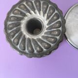 Aluminum pastry mold with pudding, flan... with lid to retain heat