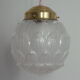 Vintage Lampshade hanging glass globe cast art deco