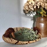 Bamboo and wicker duck basket
