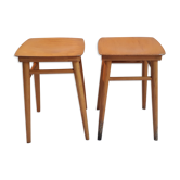 Lot of two wooden stools