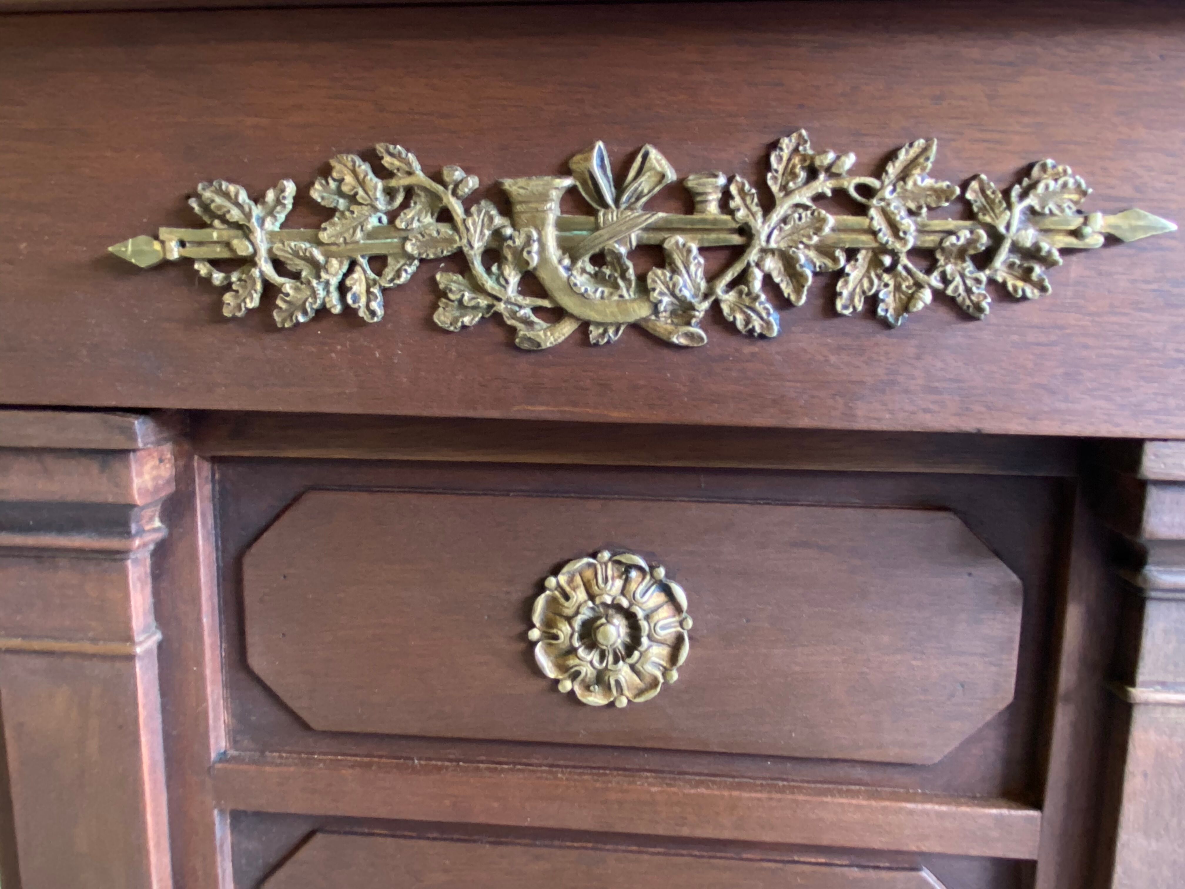 Desk box mahogany empire 1930