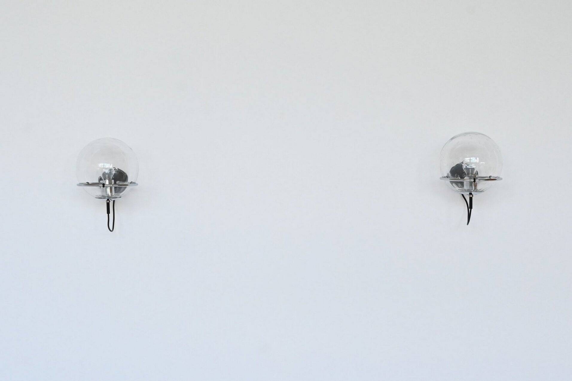 Frank Ligtelijn 'Raindrop' sconces RAAK The Netherlands 1970