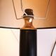 Midcentury leather lamp