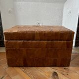 Commode chiffonnier rotin vintage 1970