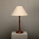 Lampe de table Art Déco scandinave en teck, Danemark, années 1940