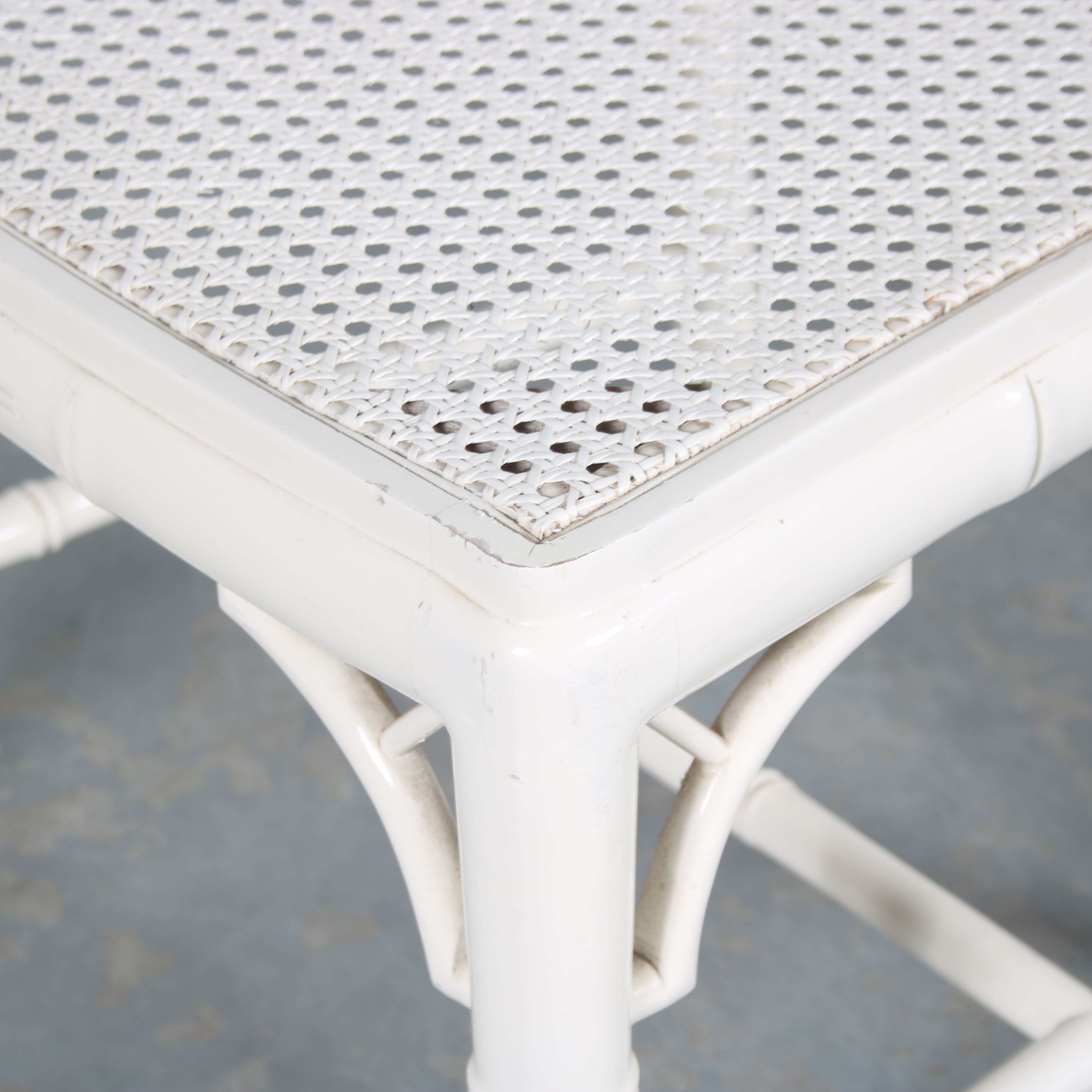 1970s Faux bamboo dining chairs from Spain