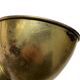 Pair of exterior or interior wall lights in gilded metal, 60s/80s
