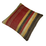 Housse de coussin kilim turc vintage, 40 x 40 cm