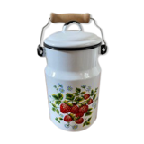 Enamelled milk jar