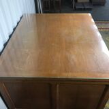 1950 solid oak double-coffered desk