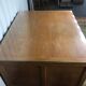 Bureau double à caissons en chêne massif 1950