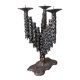 Brutalist modern artisanal chandelier design