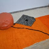 Handmade moroccan berber carpet 253 x 146 cm