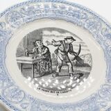 Plate "time is money" vintage digoin