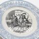 Plate "time is money" vintage digoin