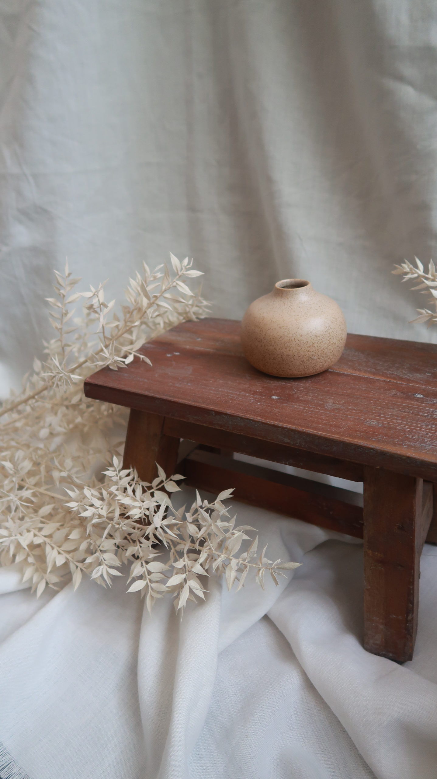 Vase roundy neck speckled - vagabonde creation