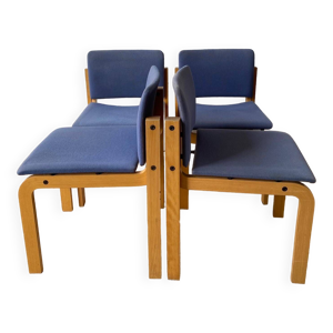 Suite 4 chaises scandinaves - fritz hansen