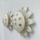 Set of 2 Emil Stejnar wall lamps with flower crystals, 1950s Vienna
