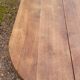 Louis Philippe style oval patinated bistro farm table - 1m90