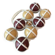 1950s wooden boules game