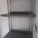 Grande étagère murale chrome design alu et métal 1970 industriel 220cm