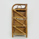 Vintage wicker rattan storage cabinet with 3 drawers