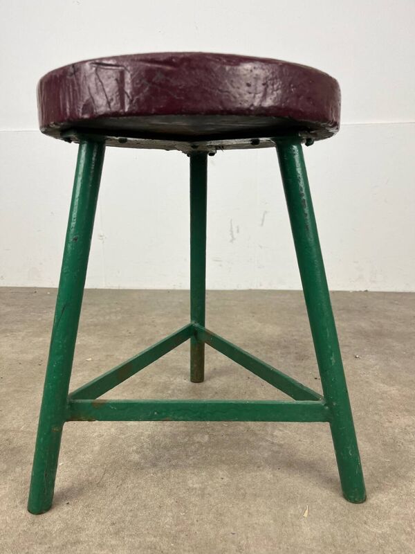 Tabouret tripode industriel style loft