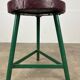 Industrial loft style tripod stool