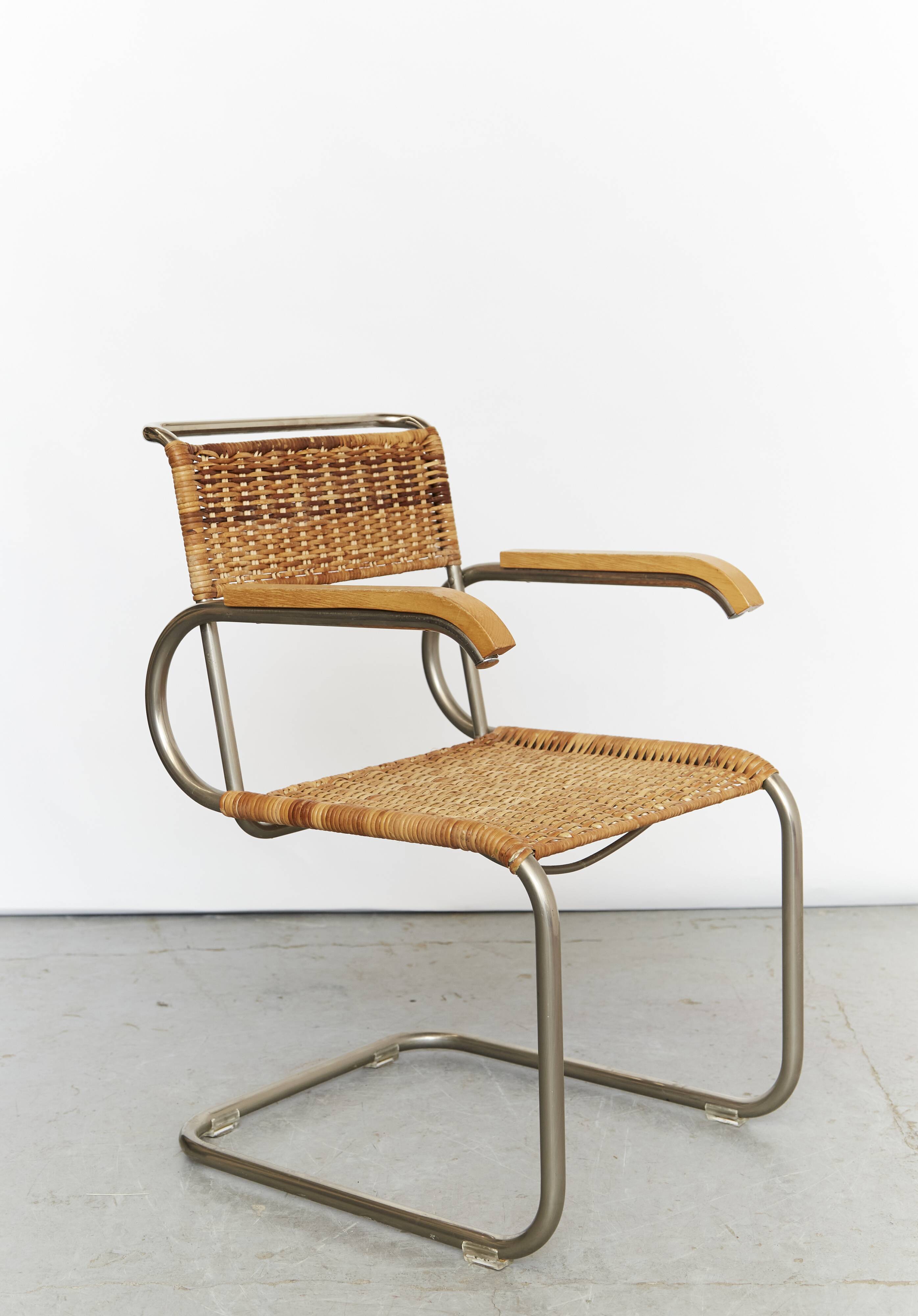 Marcel Breuer Armlehnstuhl D40 für Tecta I Set of Four