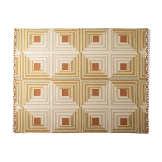 Tapis en laine Log Cabin Schoolhouse x Rachel Murray