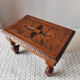 Antique footrest stool