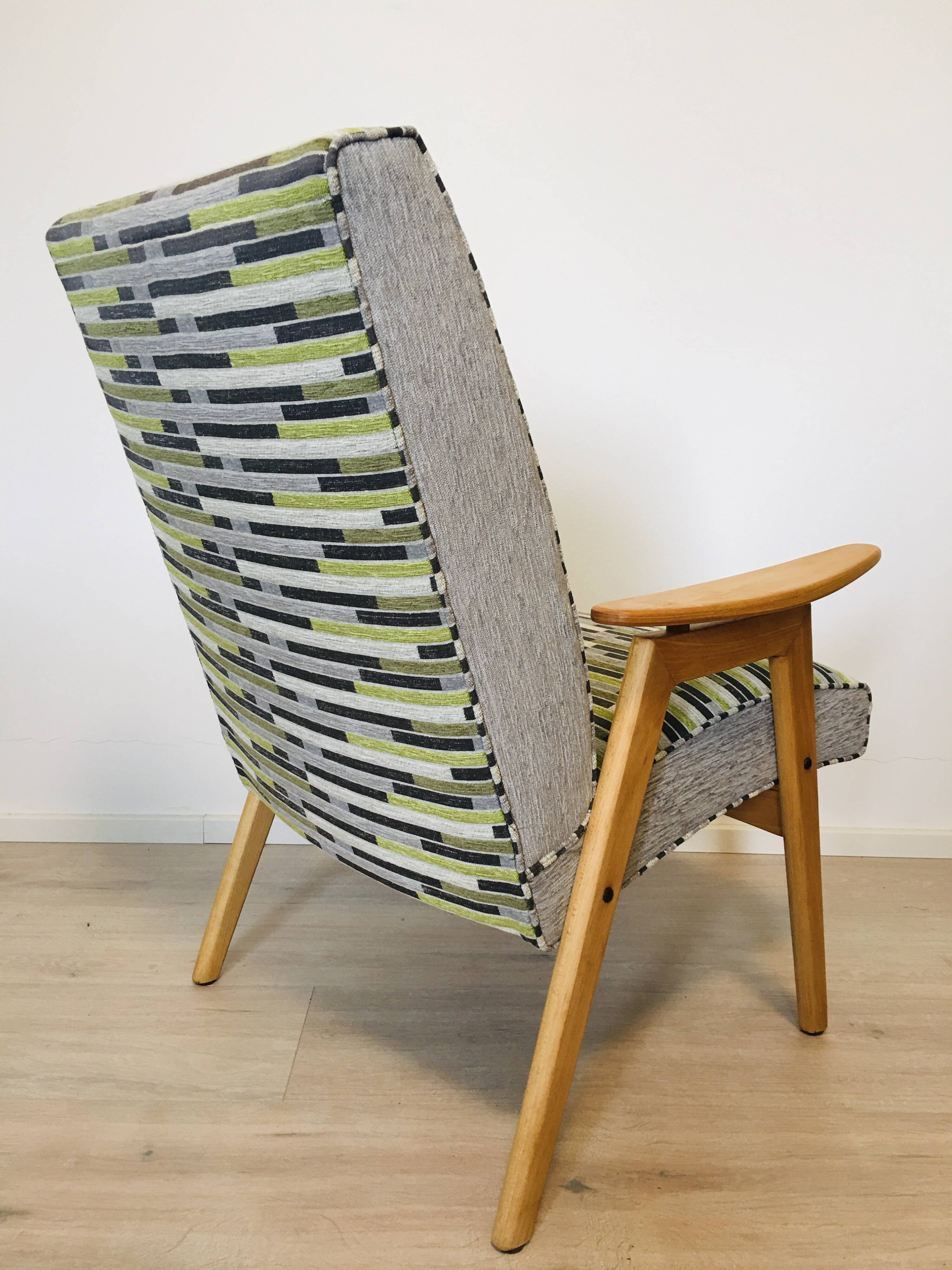 Fully Restored Vintage Armchair by Jaroslav Smidek for Ton, 1960’s