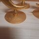 Set of 3 golden candlesticks created by Édouard Rambaud