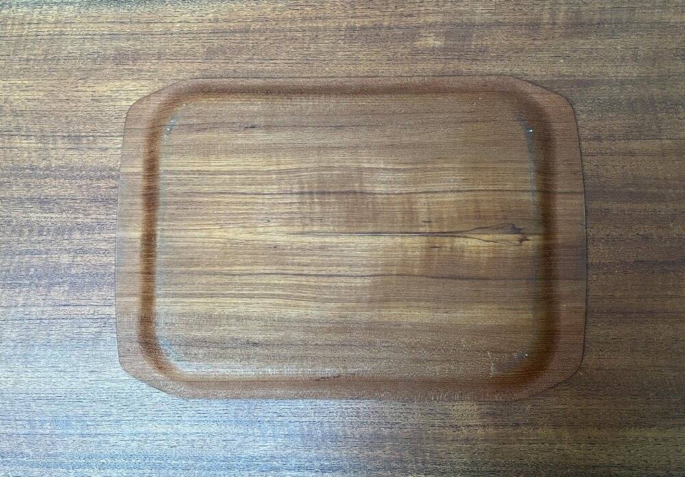 Scandinavian teak plateau from the mid-century, 1960s.