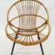 Fauteuil vintage en rotin par Dirk van Sliedregt Rohe Noordwolde 1960 aux Pays-Bas