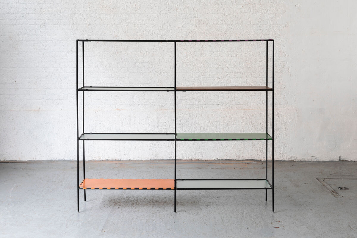 2-piece abstracta shelving unit by Poul Cadovius, Danish design, 1960’s