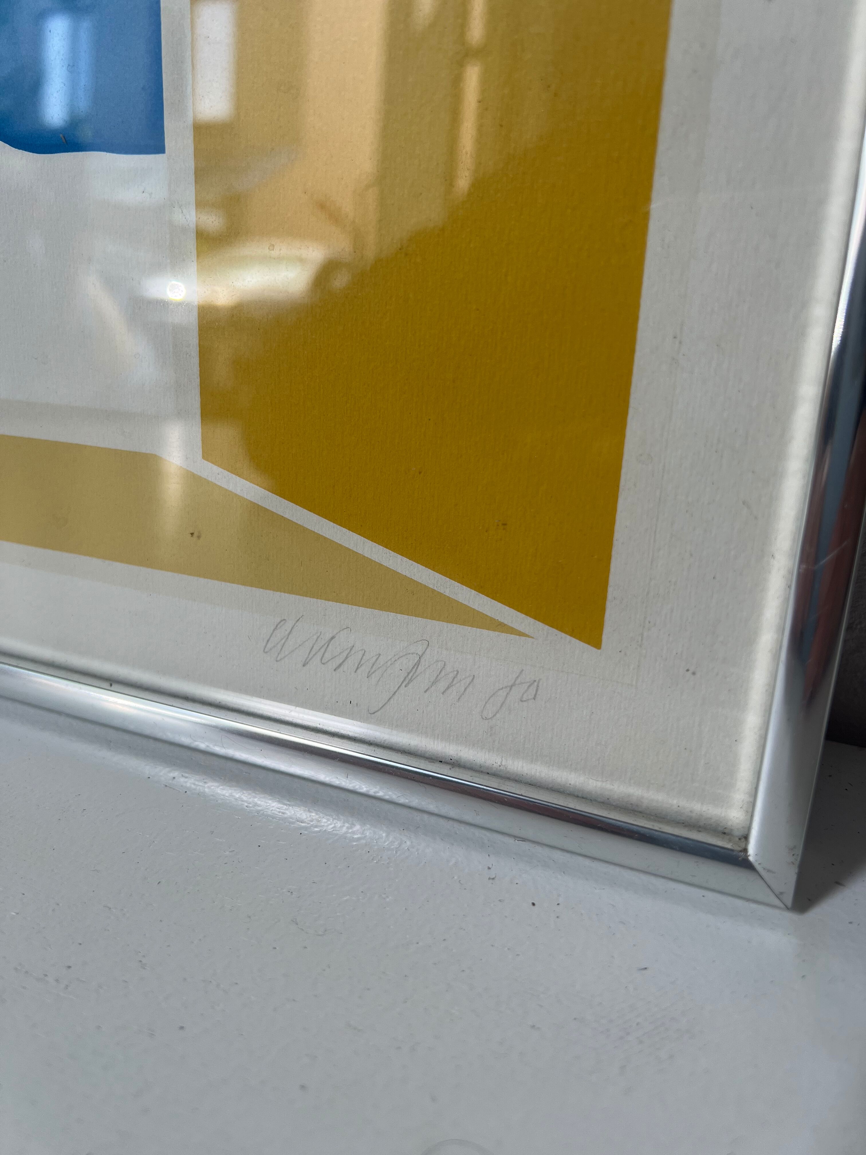 Ole Kortzau lithograph from the 1970s, Copenhagen