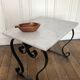 Table low white marble