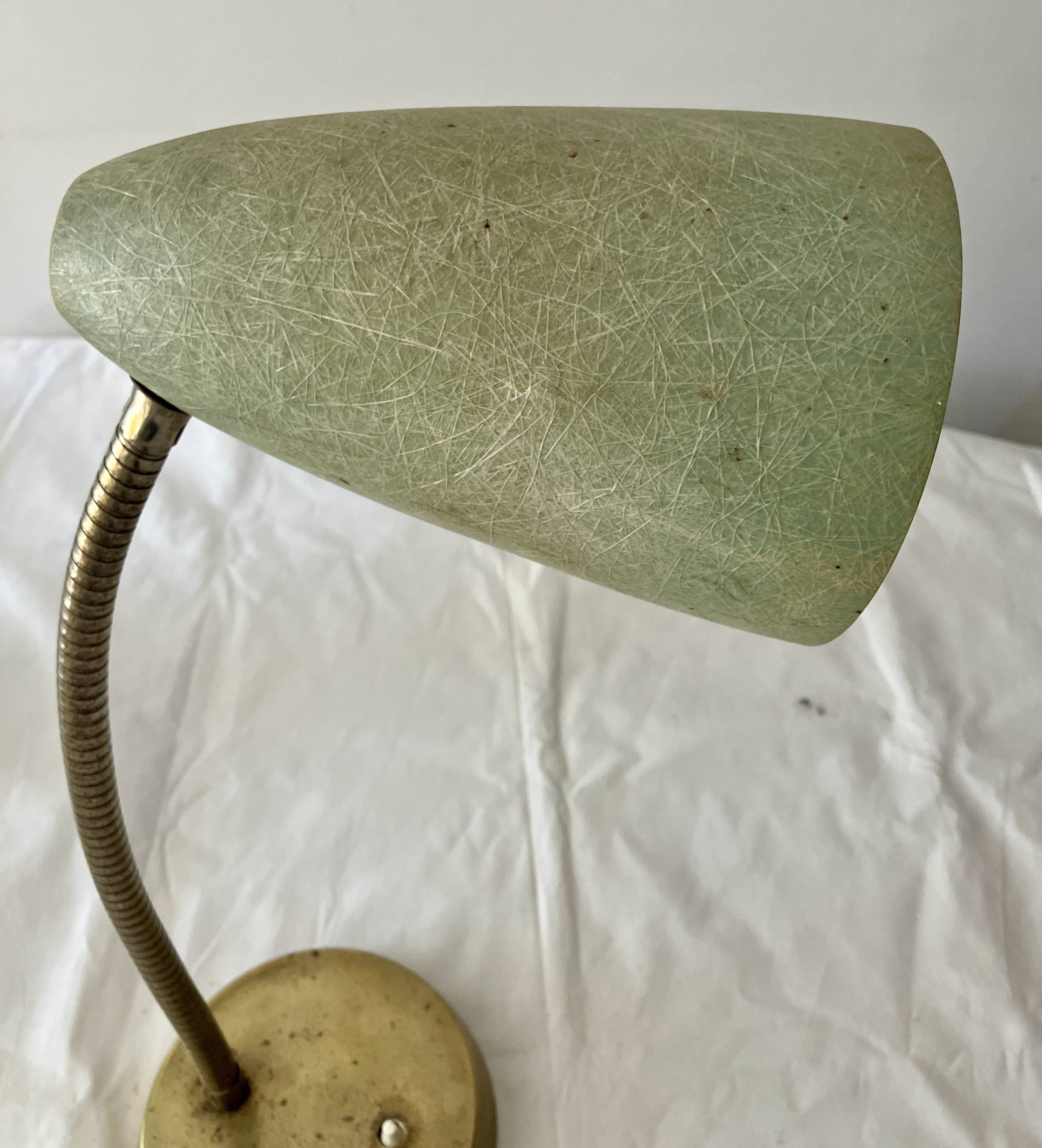 Lampe années 60 fibre de verre